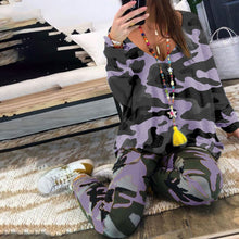 Load image into Gallery viewer, Fashion Camo V Collar Suit