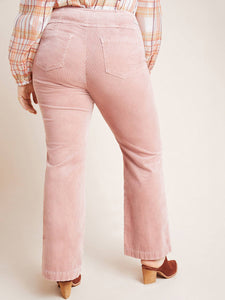 Plus Size High-Rise Bootcut Corduroy Pants