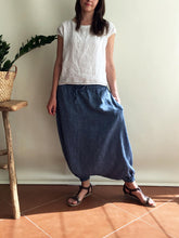 Load image into Gallery viewer, Women Short-sleeved Linen Yoga Harem Pants Casual Two-piece Suits