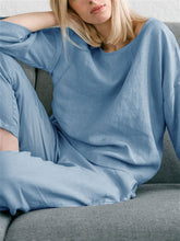 Load image into Gallery viewer, Casual Loose Comfortable Cotton Linen Top Pants Set
