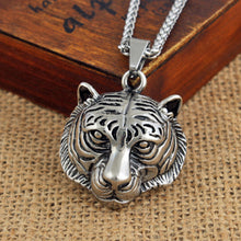 Load image into Gallery viewer, Hip Hop Rock Stainless Steel Jewelry Tiger Head Necklace