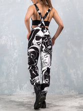 Load image into Gallery viewer, Womens Chic Black Print Jumpsuit Sleeveless Jumpsuit