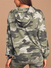 Load image into Gallery viewer, Fashion Casual Loose Hooded Top Pants Camouflage Suit