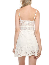 Load image into Gallery viewer, Stitched Dress Lace Openwork A-Line Skirt With Ruffled Skirt