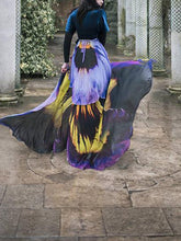 Load image into Gallery viewer, Flowing Cloak Cape With Retro Full Flower Print