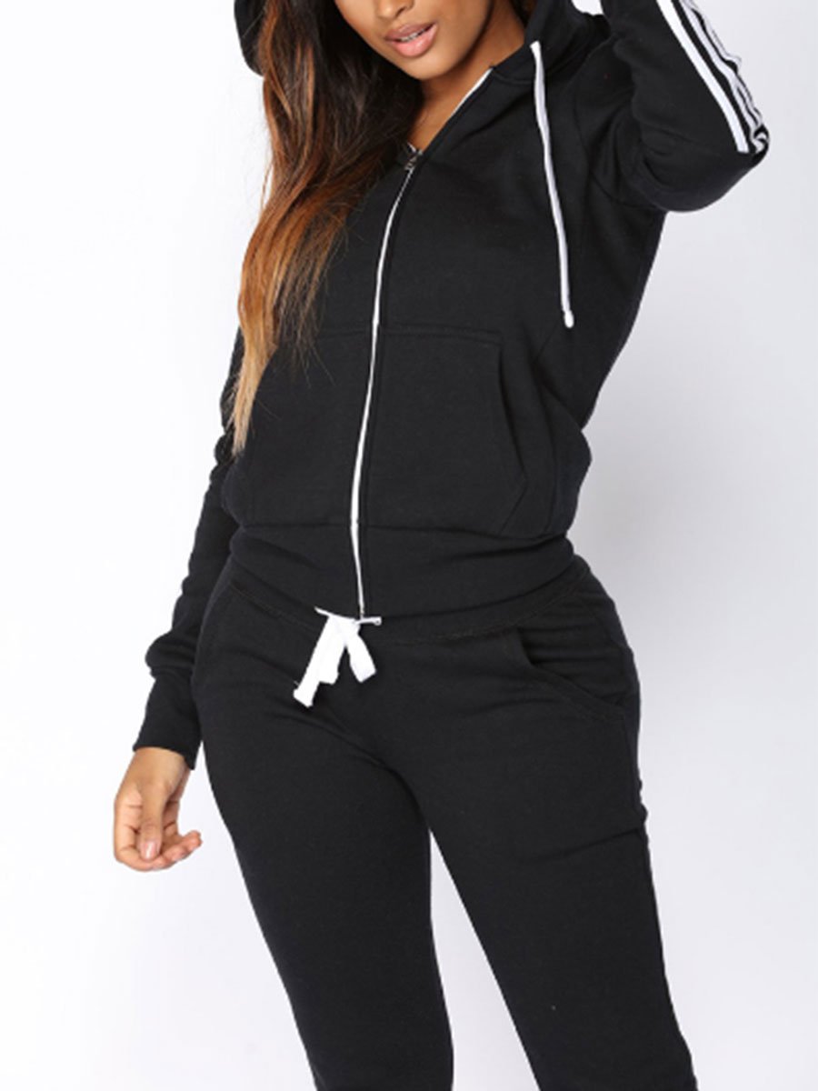 Hooded Striped Tracksuit