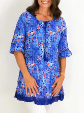 Load image into Gallery viewer, Crew Neck Mid-Length Sleeves Printed Shirt