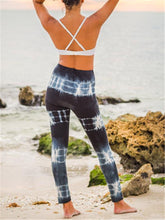 Load image into Gallery viewer, Tie Dye Print Skinny High Waist Sports Yoga Pants