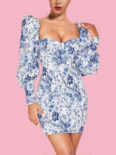 Load image into Gallery viewer, Floral Print Long Sleeve Dress