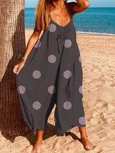 Load image into Gallery viewer, Spring / Summer Polka Dot Print One Shoulder Print Jumpsuit