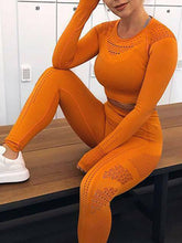 Load image into Gallery viewer, Sexy Yoga Sports Trousers Two-piece Suit