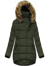 Load image into Gallery viewer, Fashion Solid Color Warm Hooded Coat