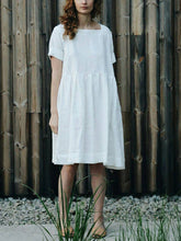 Load image into Gallery viewer, Cotton and Linen Casual Dress