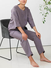 Load image into Gallery viewer, Cotton And Linen Loose Leisure Suit