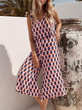 Load image into Gallery viewer, Casual Loose V-Neck Dot Print Holiday Jumpsuit