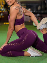 Load image into Gallery viewer, Fashion Hollow Stitching Tight Stretch Fitness Yoga Pants