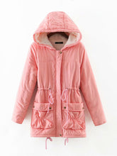 Load image into Gallery viewer, Hooded Pocket Cotton Lining Coat