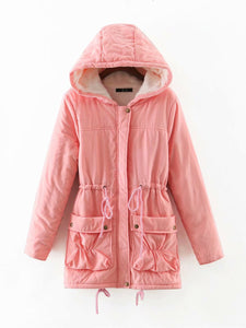 Hooded Pocket Cotton Lining Coat