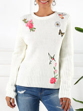 Load image into Gallery viewer, Long Sleeve Personalized Embroidery Sweater