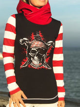 Load image into Gallery viewer, Striped Hooded Long Sleeve Sweatshirt