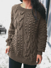 Load image into Gallery viewer, Autumn And Winter Warm Long Sleeve Round Neck Sweater