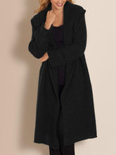 Load image into Gallery viewer, Lapel Collar Openwork Wool Long Coat