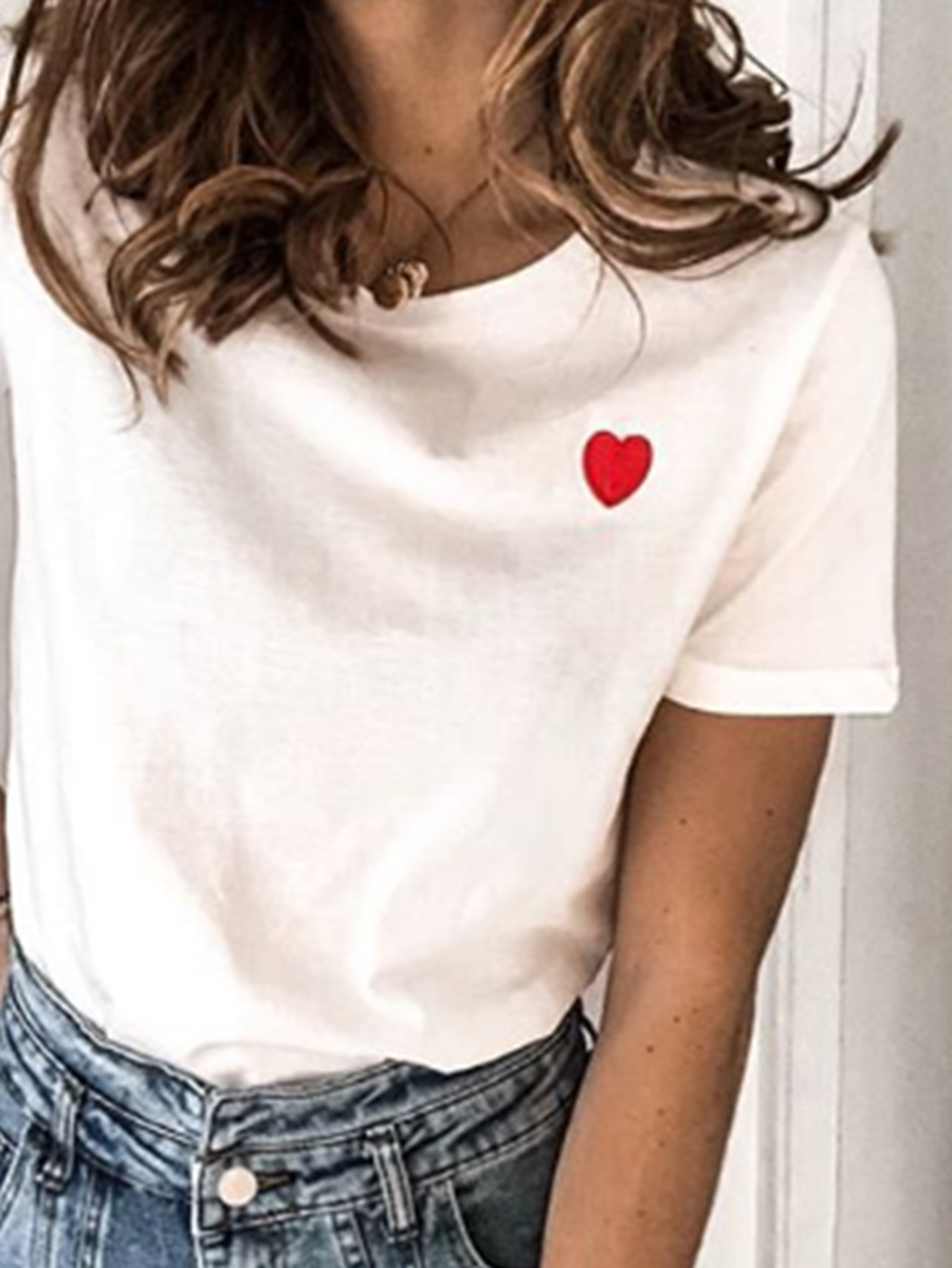 Casual Simple Short Sleeve T-Shirt