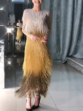 Load image into Gallery viewer, (Video) Elegant Fringed Bodycon Evening Dersses