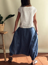 Load image into Gallery viewer, Women Short-sleeved Linen Yoga Harem Pants Casual Two-piece Suits