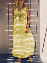 Load image into Gallery viewer, V-Neck Sleeveless Casual Dress