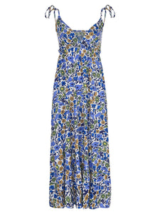 Printed V-neck Camisole Dress