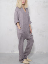 Load image into Gallery viewer, Casual Loose Soft Cotton Linen Jumpsuit