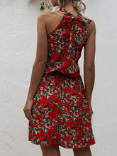 Load image into Gallery viewer, Boho Floral Printed Mini Dresses in Red