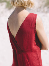 Load image into Gallery viewer, Solid Color Linen Jumpsuit with Pockets
