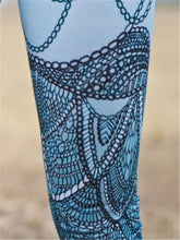 Load image into Gallery viewer, Feather Scale Print High Waist Sports Yoga Leggings
