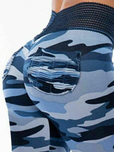 Load image into Gallery viewer, Sexy Camouflage Hip Yoga Pants