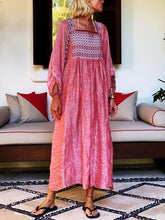 Load image into Gallery viewer, Bohemian Cotton and Linen Dress