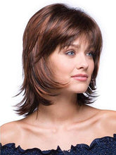 Load image into Gallery viewer, Dark Brown Short Micro Curly Air Bangs Synthetic Wigs