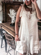 Load image into Gallery viewer, Cotton Solid Casual Boho Holiday Jumesuit with Pockets