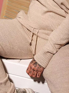 V-neck Casual Knit Two-piece
