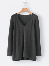 Load image into Gallery viewer, V-neck Knitted Long-sleeved Sweater