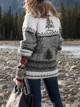 Load image into Gallery viewer, Casual Printed Sweater Zipper Jacket