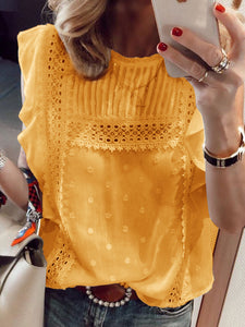 Sleeveless Shirt Lace Sweet Top