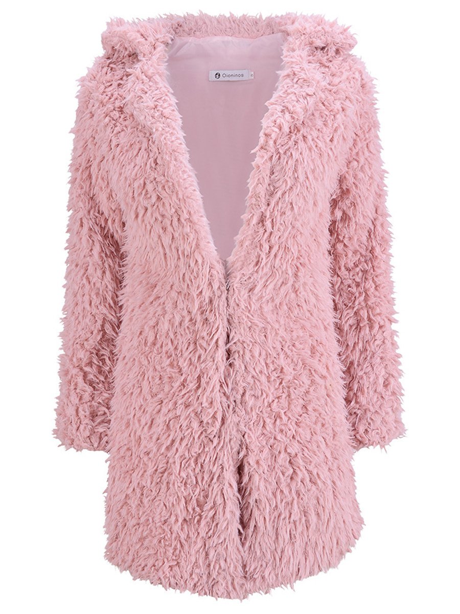 Long Faux Fur Thick Coats