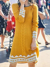 Load image into Gallery viewer, Long Sleeved Knit Sweater Dress