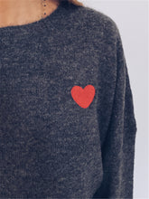 Load image into Gallery viewer, Heart-shaped Embroidered Sweater