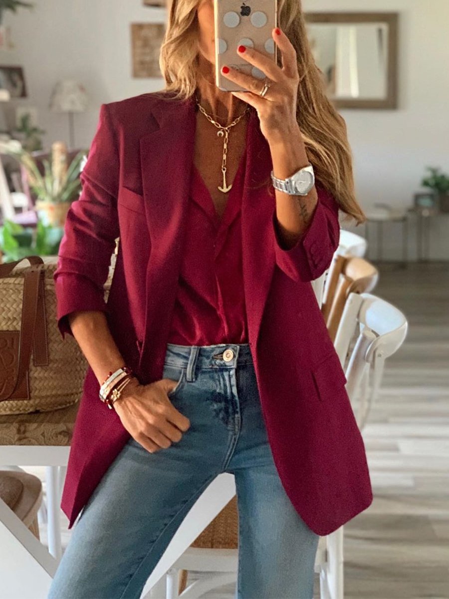 Small Burgundy Blazer