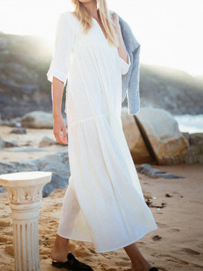 V-neck Casual Dress