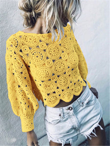 Sweet Valentine'S Lace Long Sleeve Top