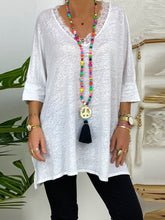 Load image into Gallery viewer, Lace Trim Casual T-Shirt
